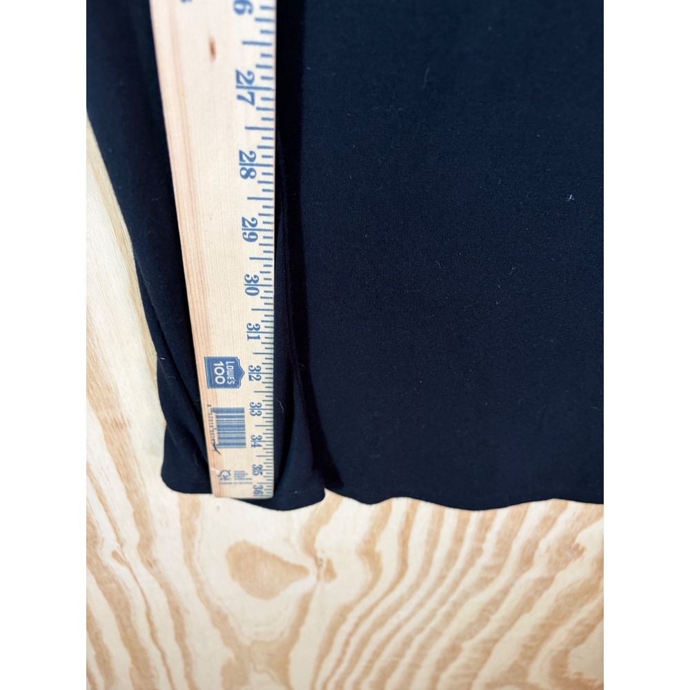 Quince Black Bamboo Jersey Maternity Nursing Lounge Dress M Flap postpartum - Picture 6 of 7